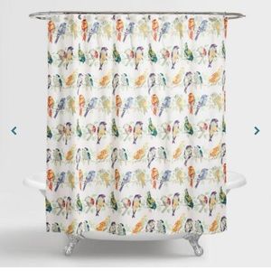 Bird print shower curtain from World Market